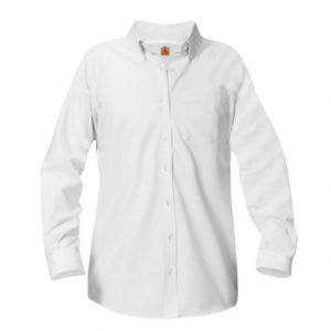 9466A- Adult Girl LS Oxford-W