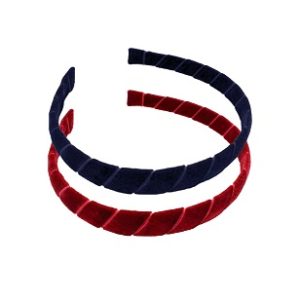 Velvet 2 Pack Headband-Red/Nav