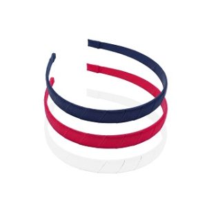 Basic Headband 3 Pack- Red/White/Navy